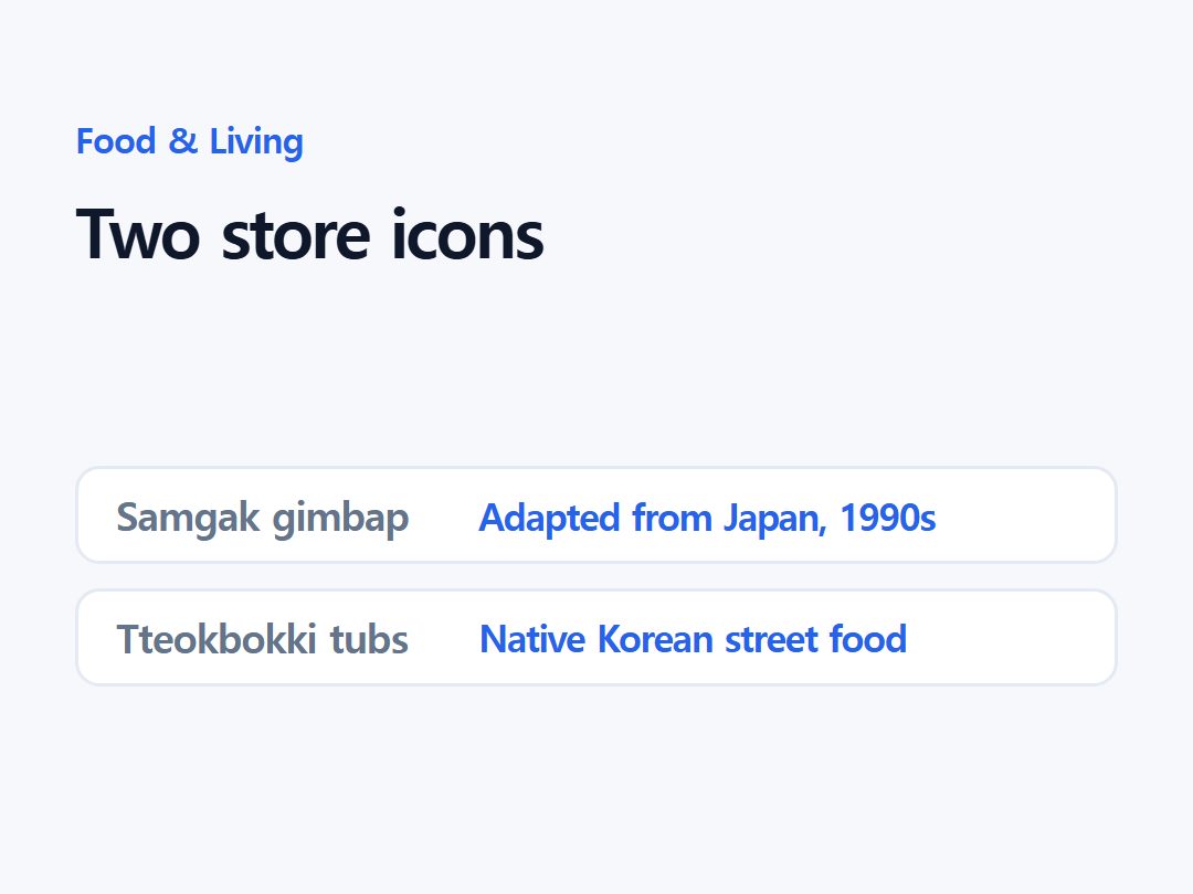 Two store icons