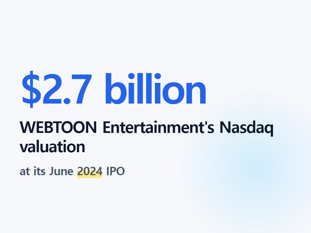 WEBTOON Entertainment's Nasdaq valuation