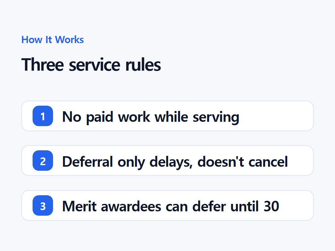 Three service rules