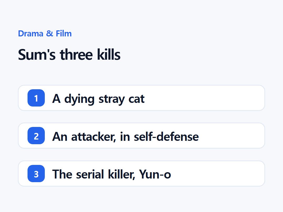Sum's three kills