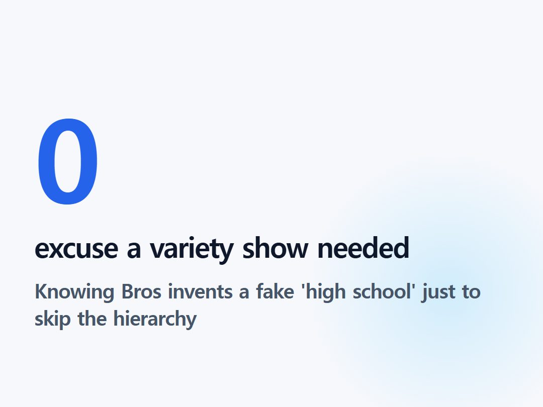 excuse a variety show needed
