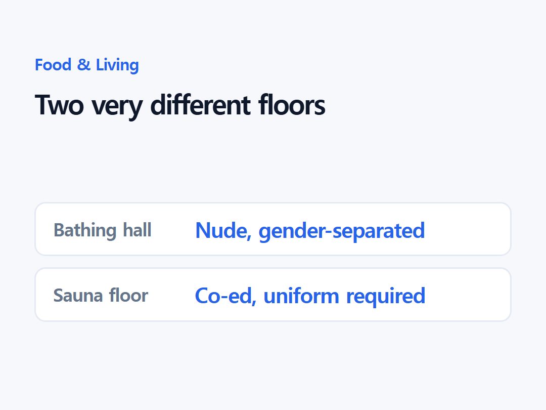 Two very different floors