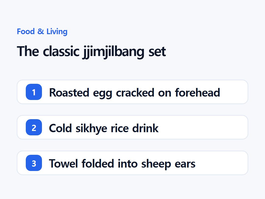 The classic jjimjilbang set