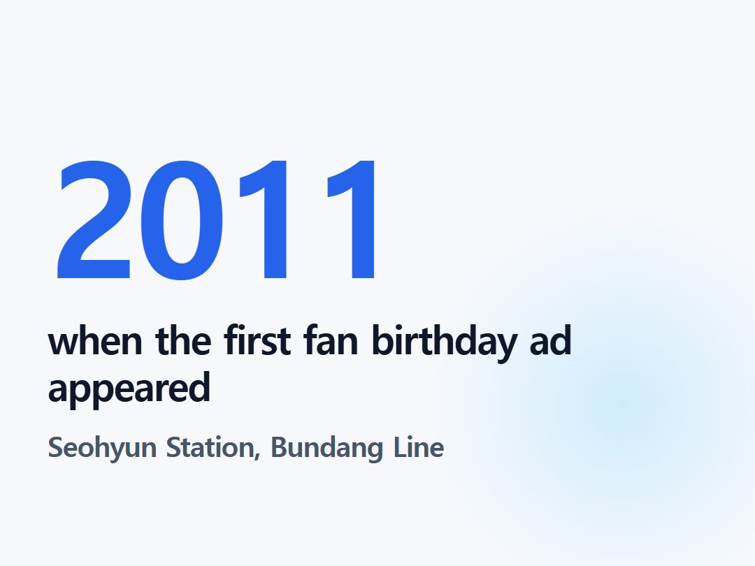 when the first fan birthday ad appeared