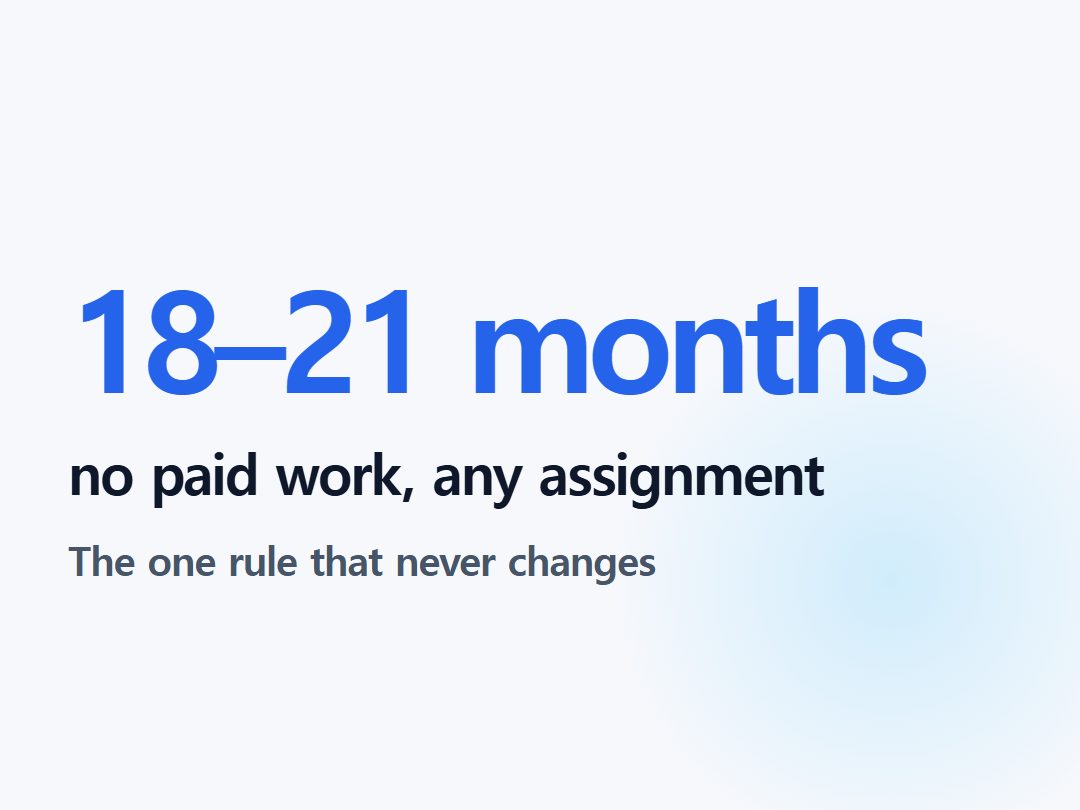 no paid work, any assignment