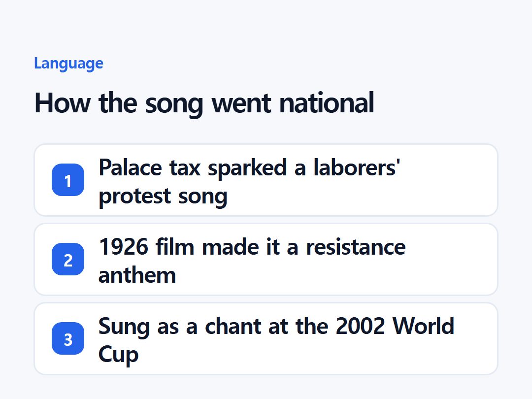 How the song went national