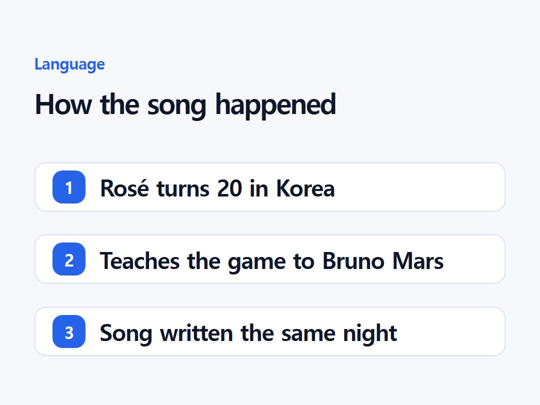 How the song happened