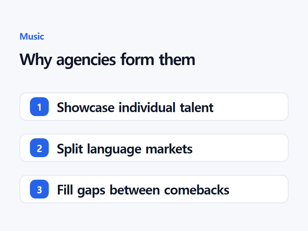 Why agencies form them