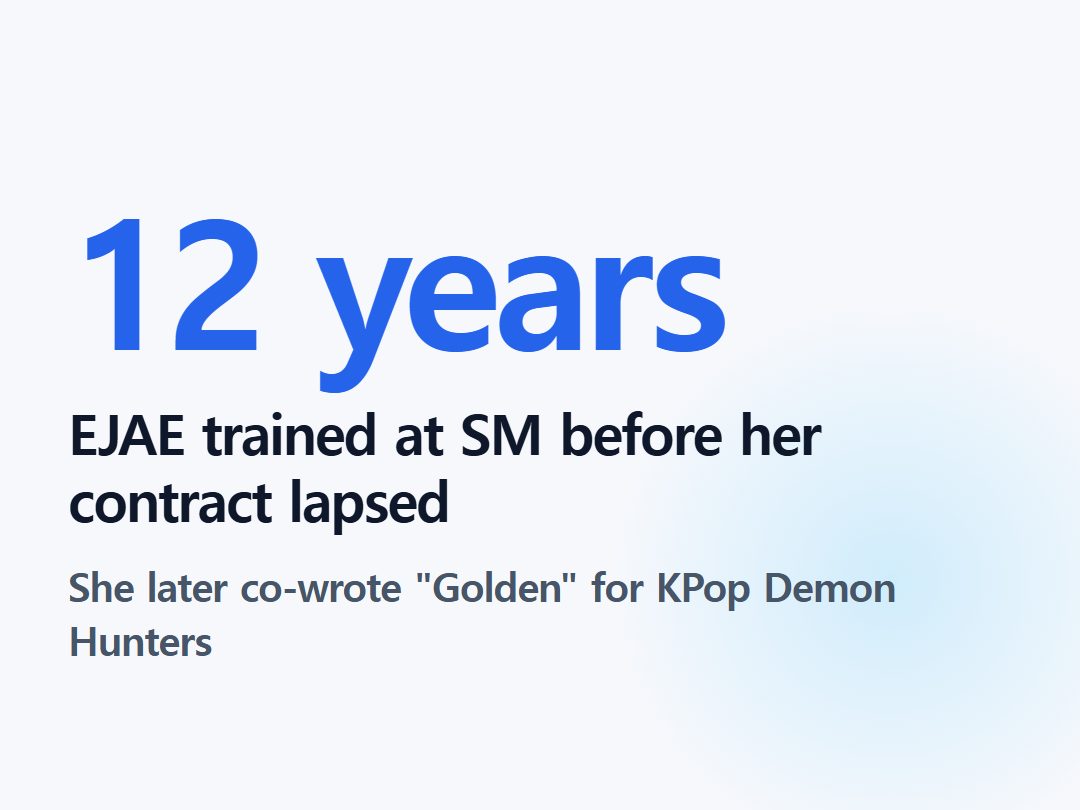 EJAE trained at SM before her contract lapsed