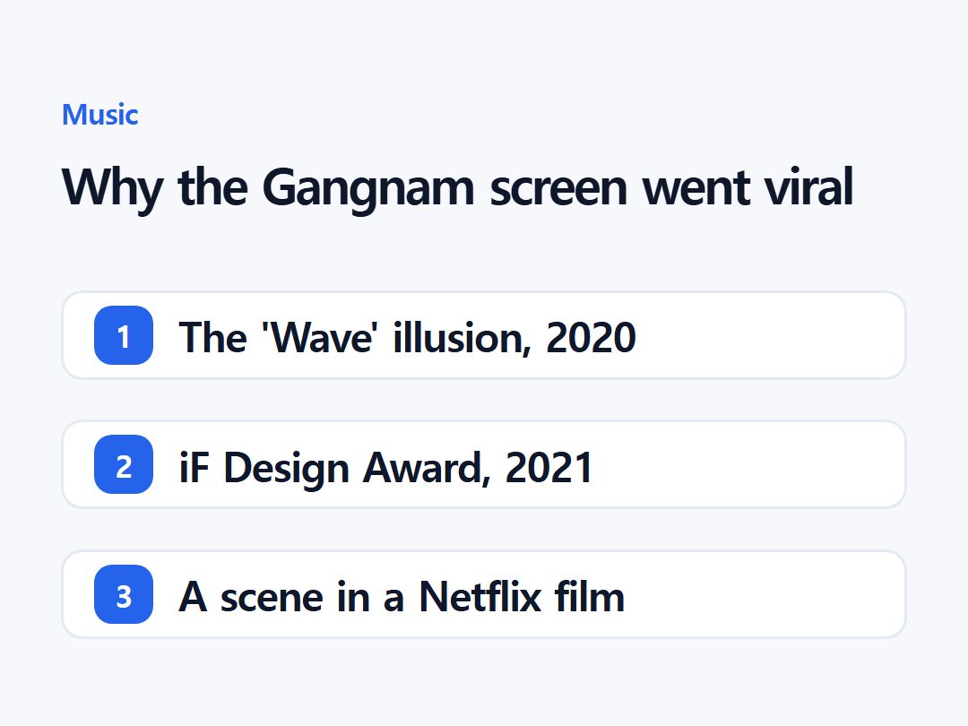 Why the Gangnam screen went viral