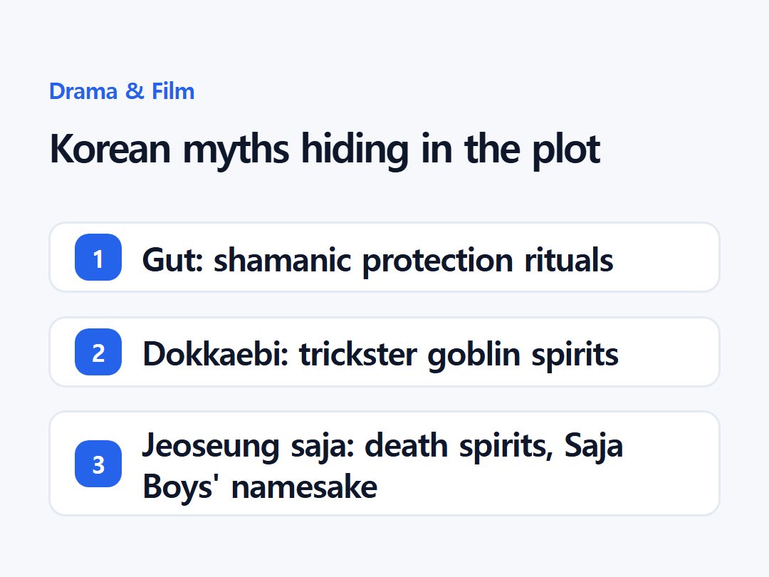 Korean myths hiding in the plot