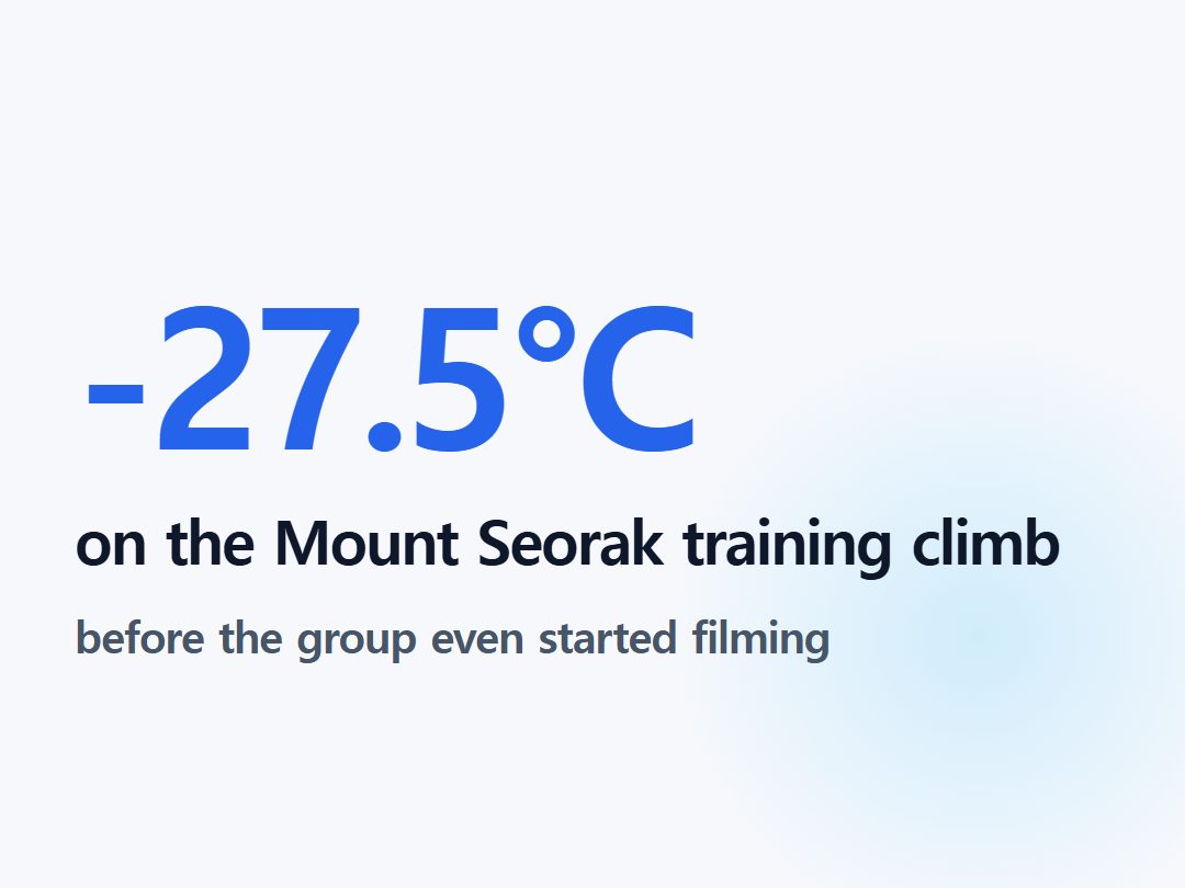 on the Mount Seorak training climb