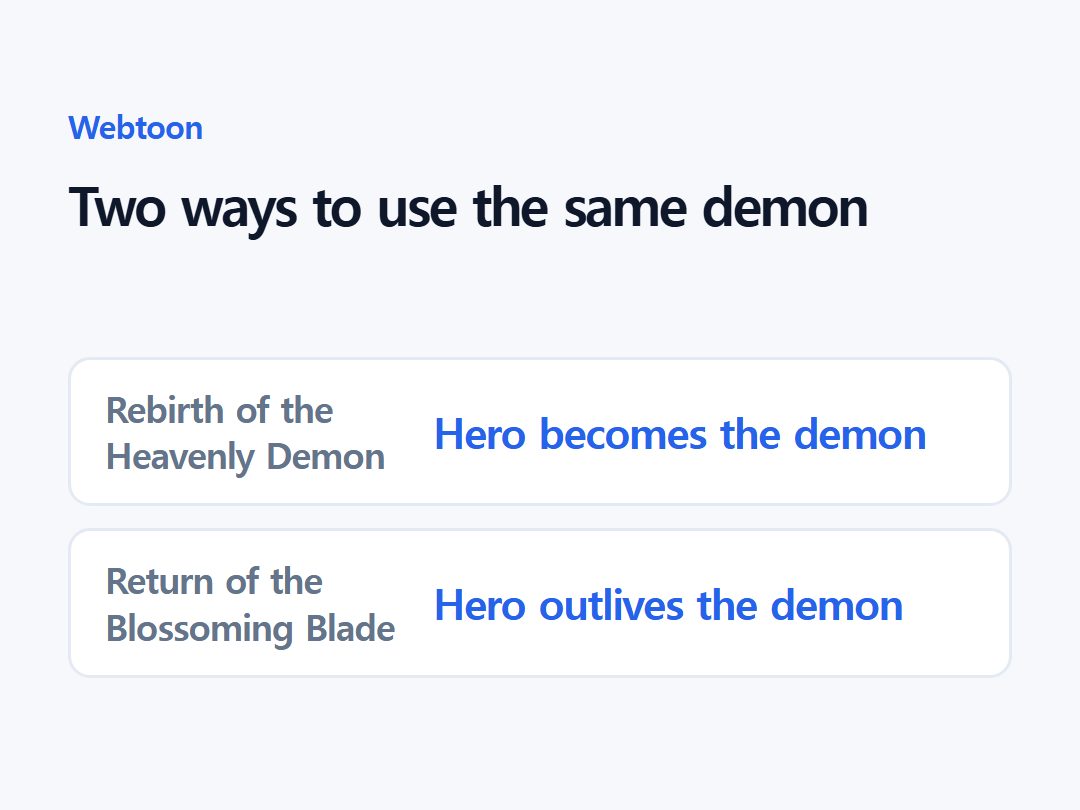 Two ways to use the same demon