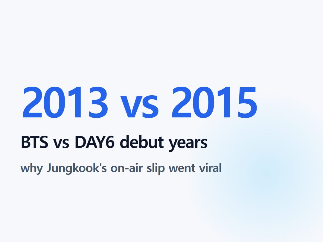 BTS vs DAY6 debut years
