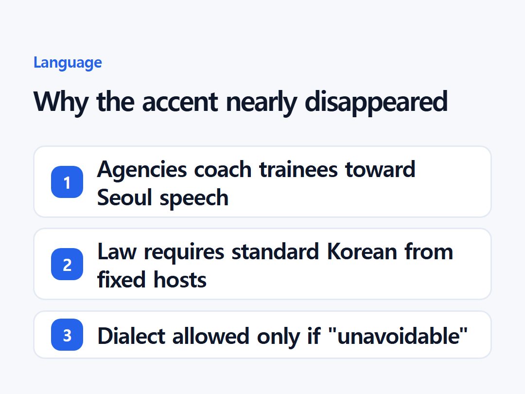 Why the accent nearly disappeared