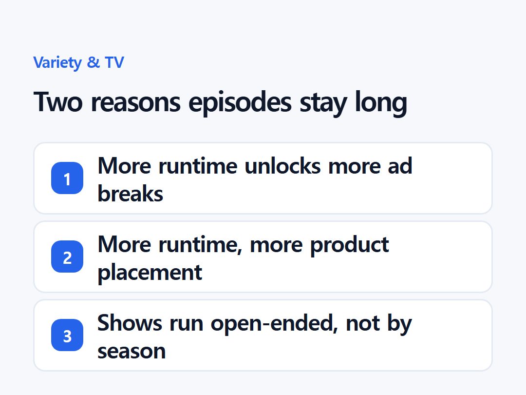 Two reasons episodes stay long