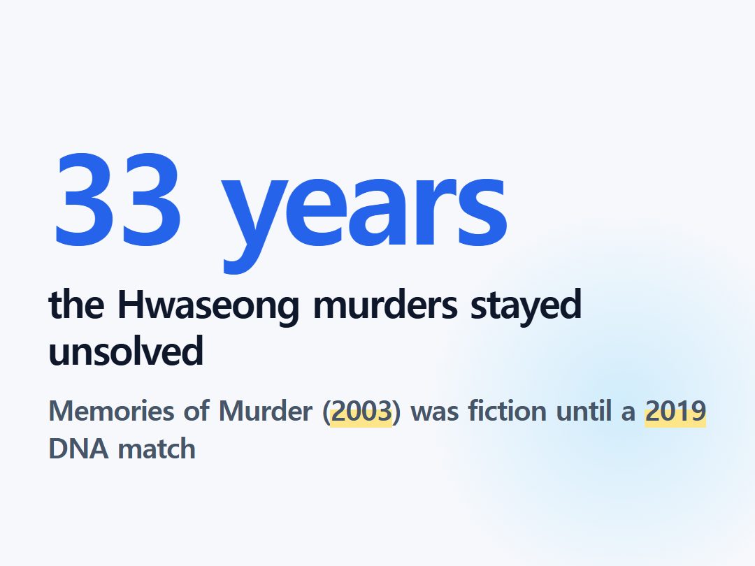 the Hwaseong murders stayed unsolved