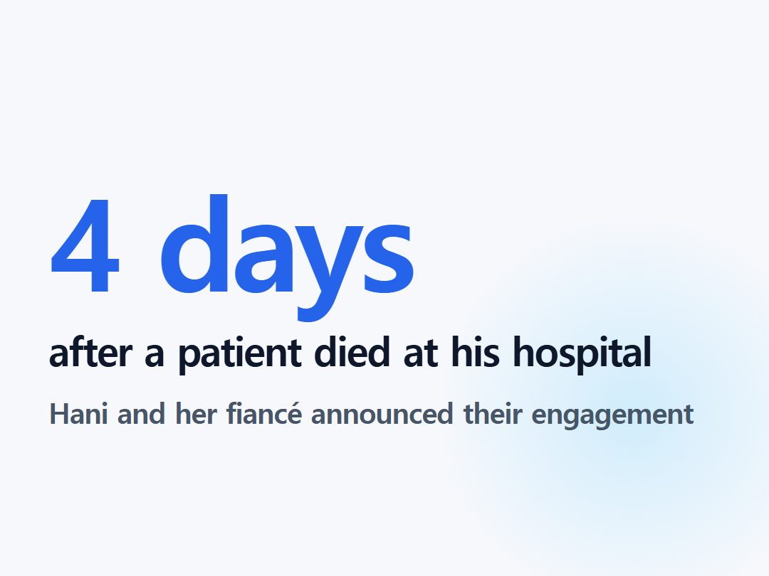 after a patient died at his hospital