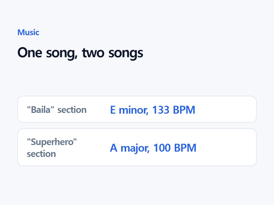 One song, two songs
