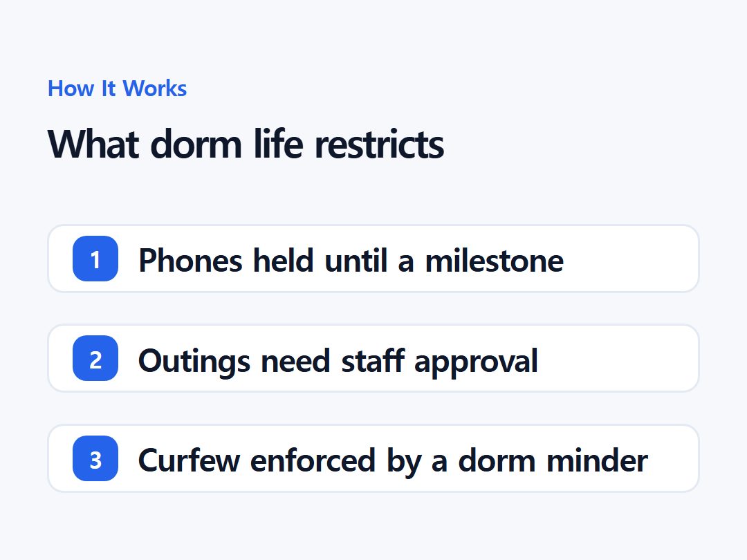 What dorm life restricts