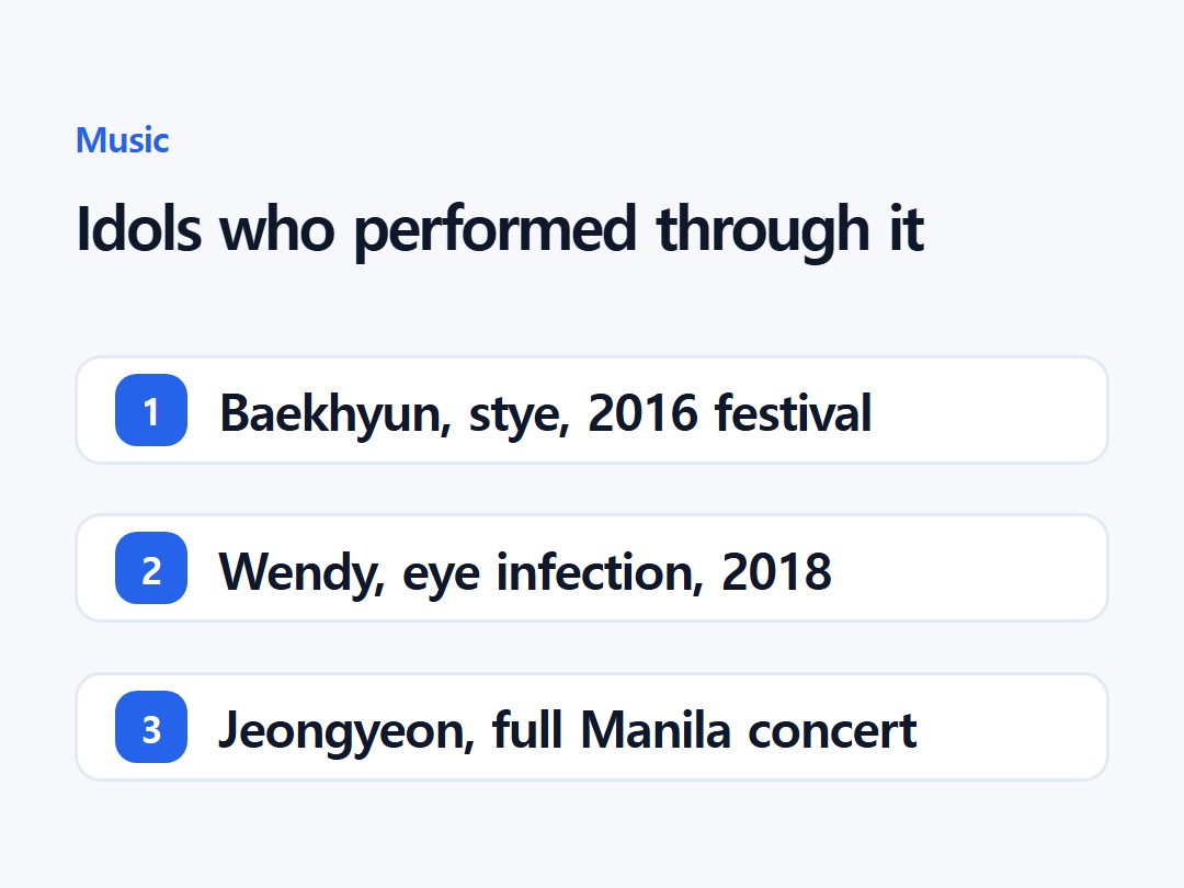 Idols who performed through it