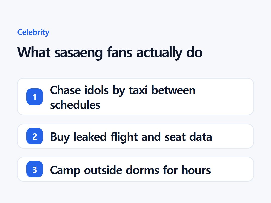 What sasaeng fans actually do