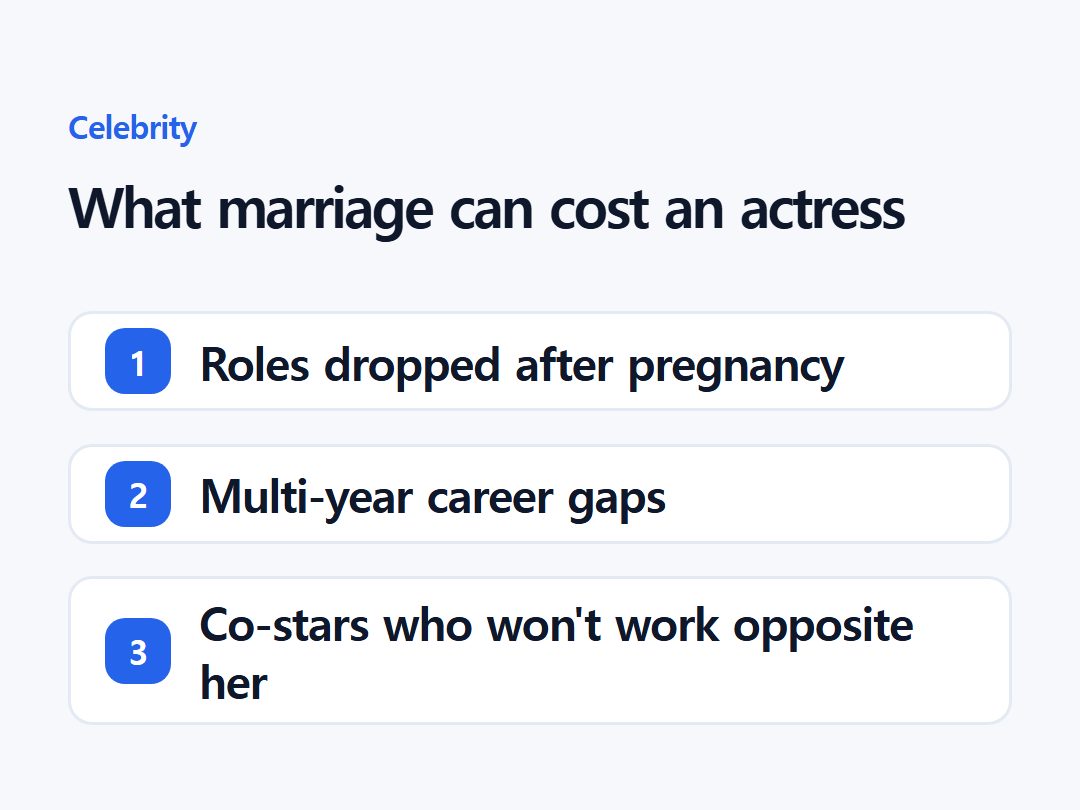 What marriage can cost an actress