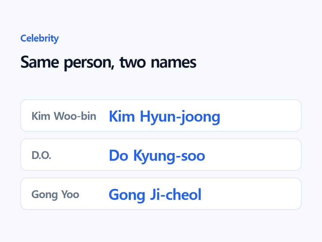 Same person, two names