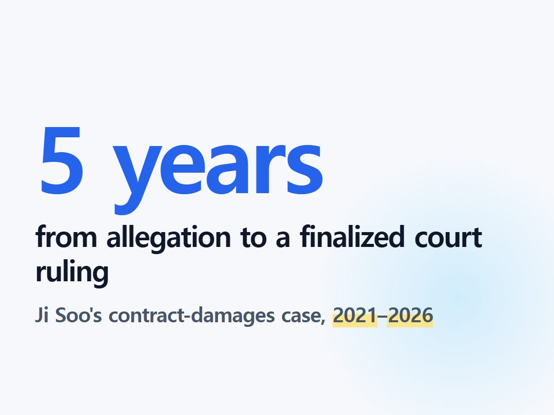 from allegation to a finalized court ruling