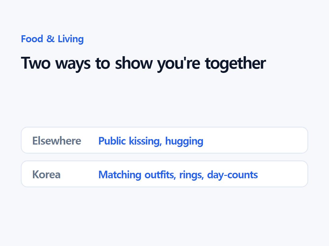 Two ways to show you're together