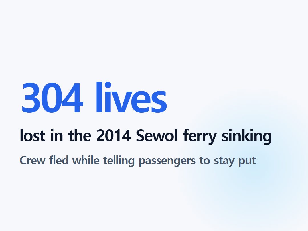 lost in the 2014 Sewol ferry sinking