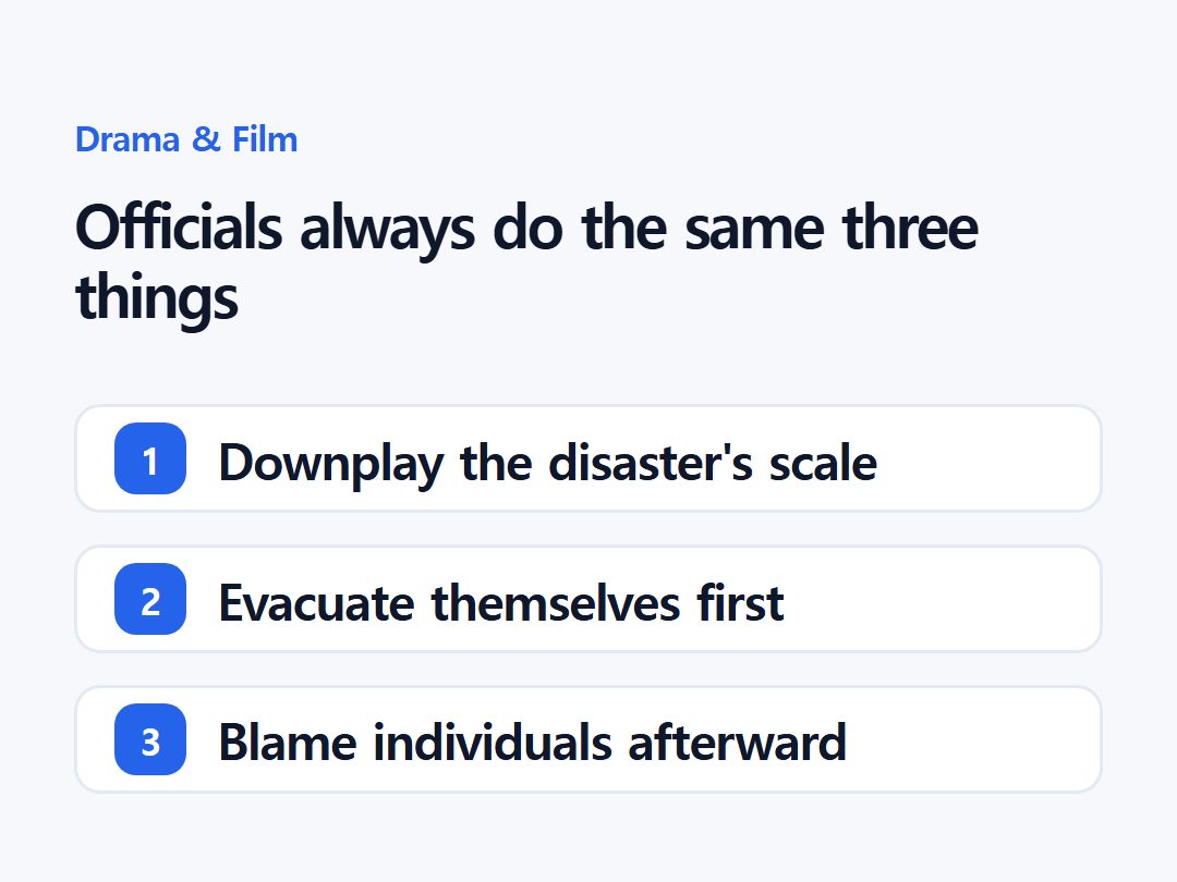 Officials always do the same three things