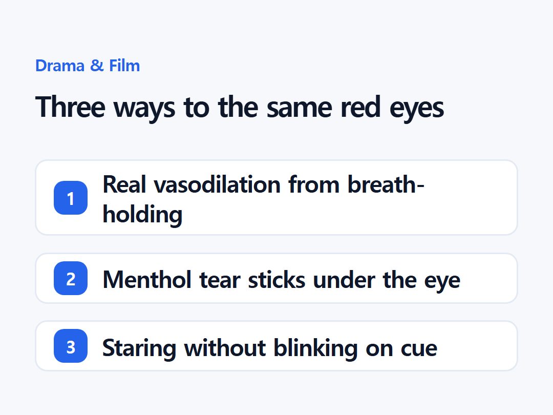 Three ways to the same red eyes