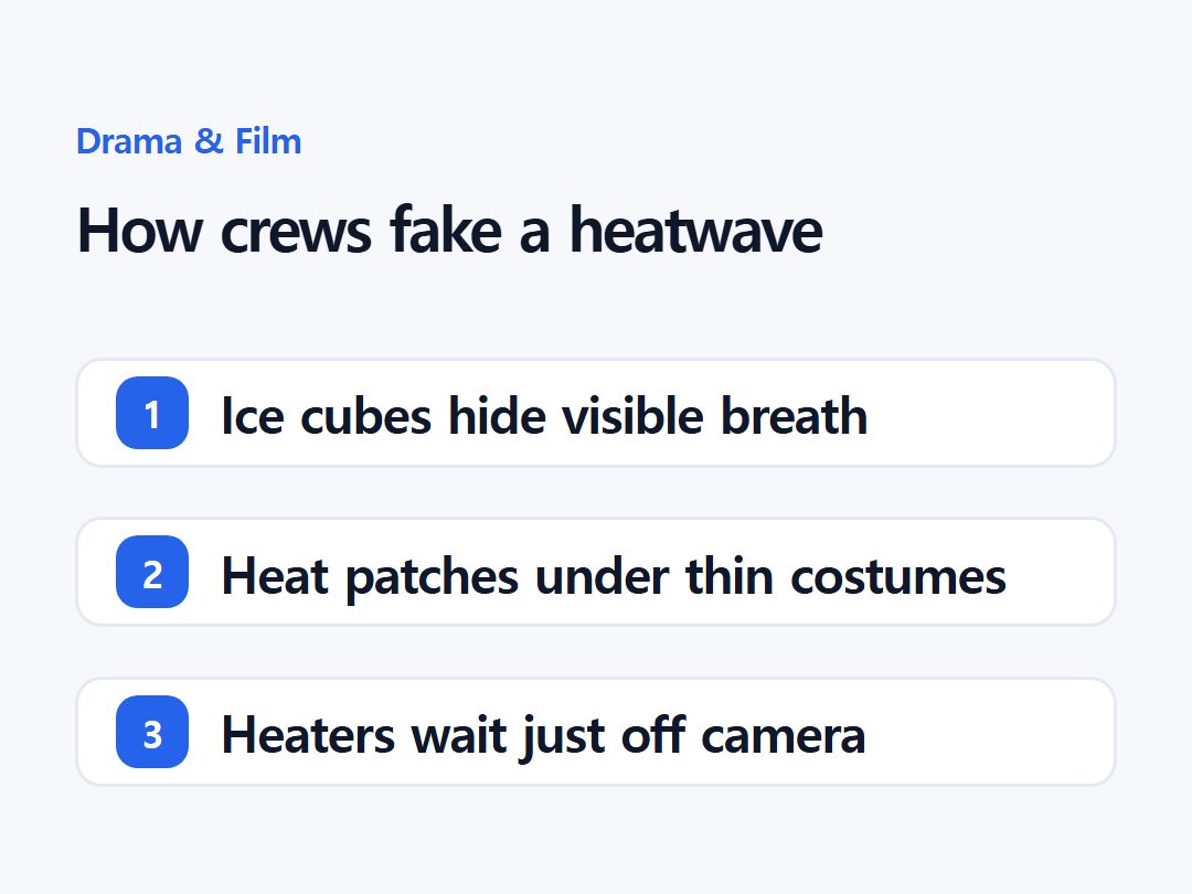 How crews fake a heatwave