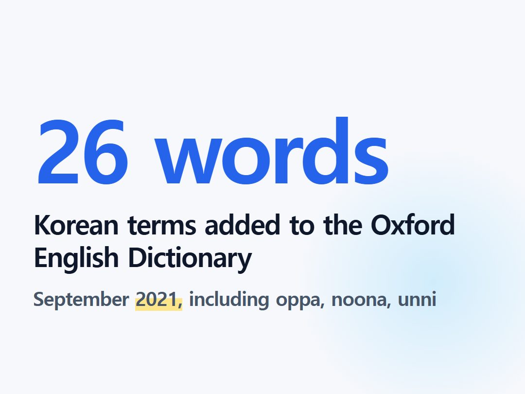 Korean terms added to the Oxford English Dictionary