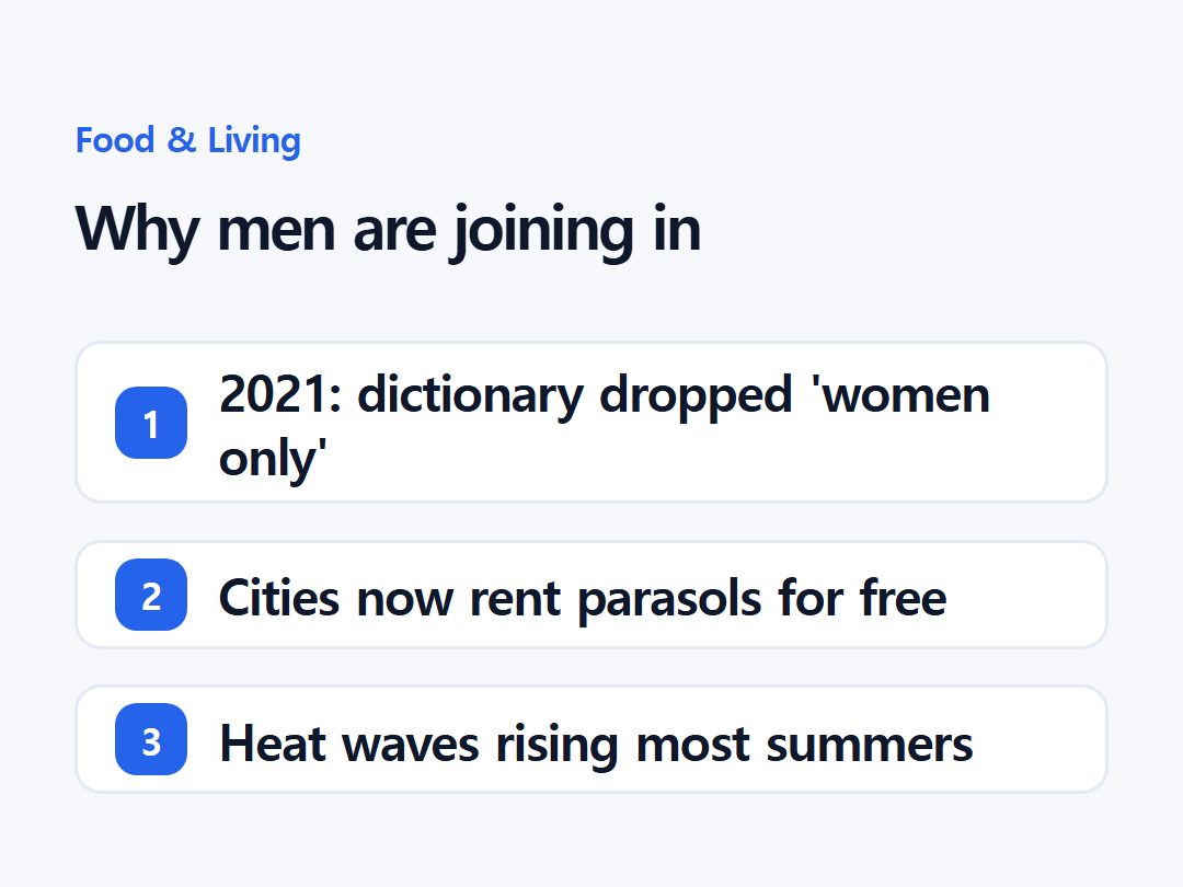 Why men are joining in