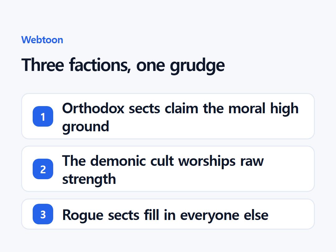Three factions, one grudge