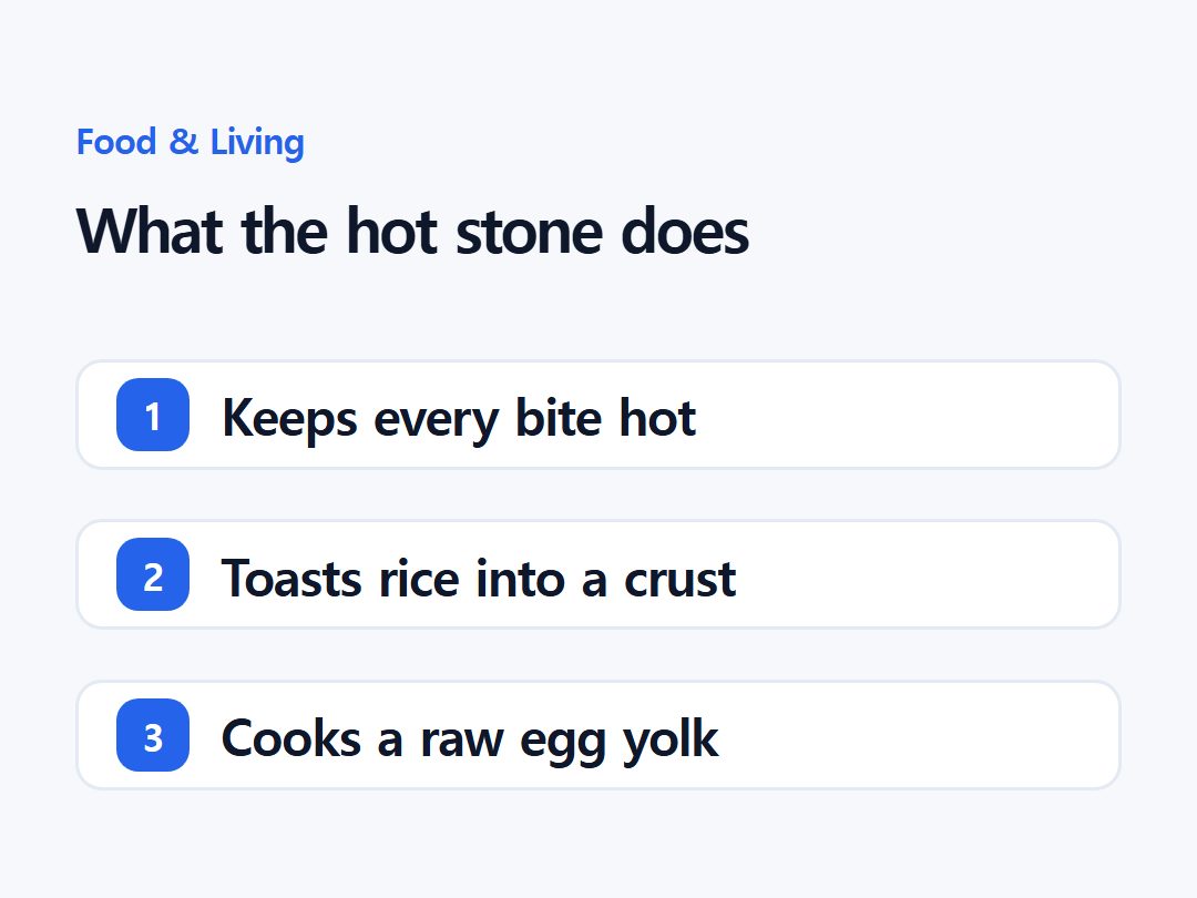 What the hot stone does